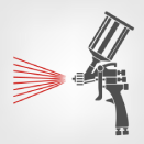 Vopsire profesionala cazi baie pulverizare pistol cu aer cald